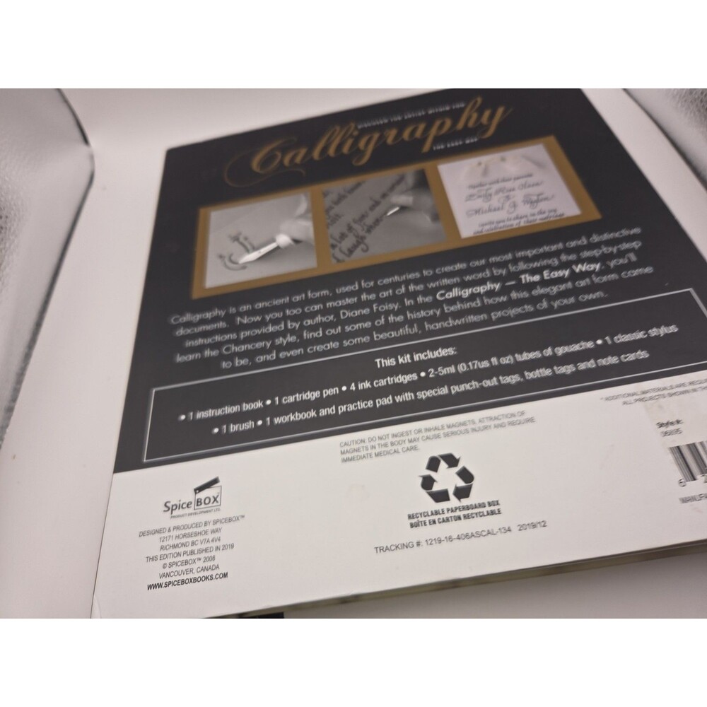 SpiceBox Masterclass Calligraphy Writing Set Instruction Guide Pens and Ink New - Picture 12 of 14